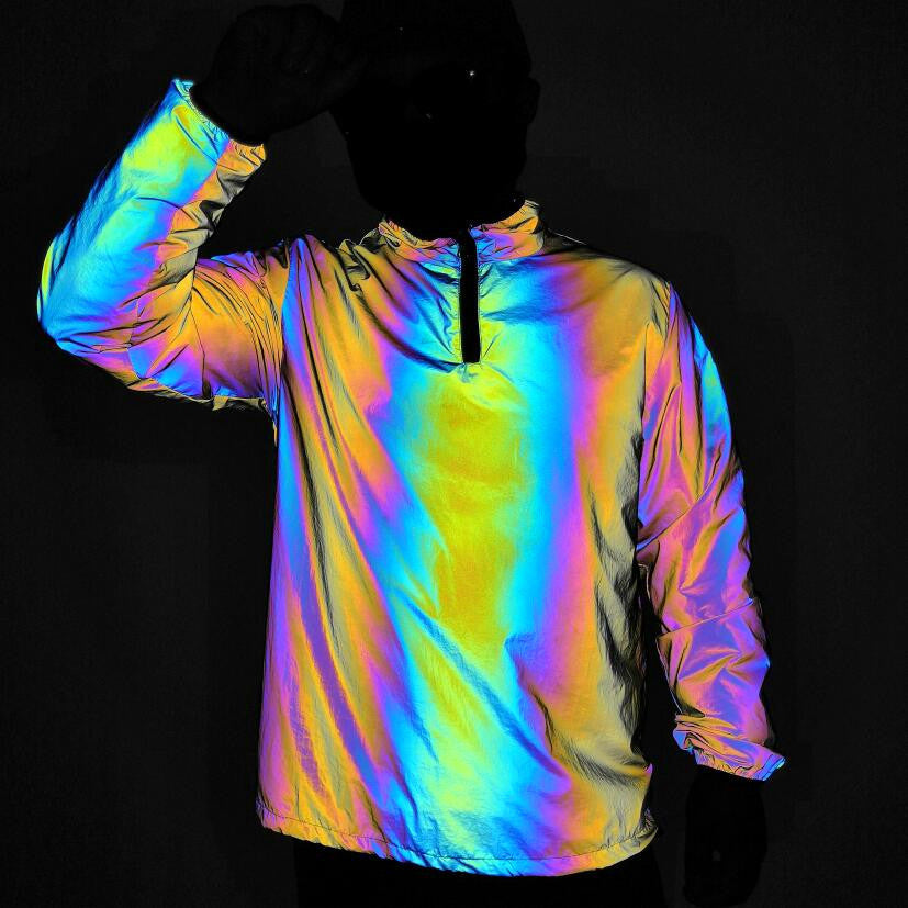 Reflective Rainbow Windbreaker – Bold Visibility | PHYLIA