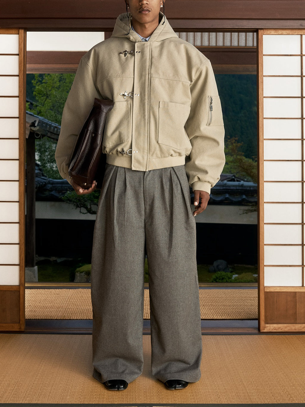 Toggle Closure, Classic Wool‑Look Outerwear | PHYLIA