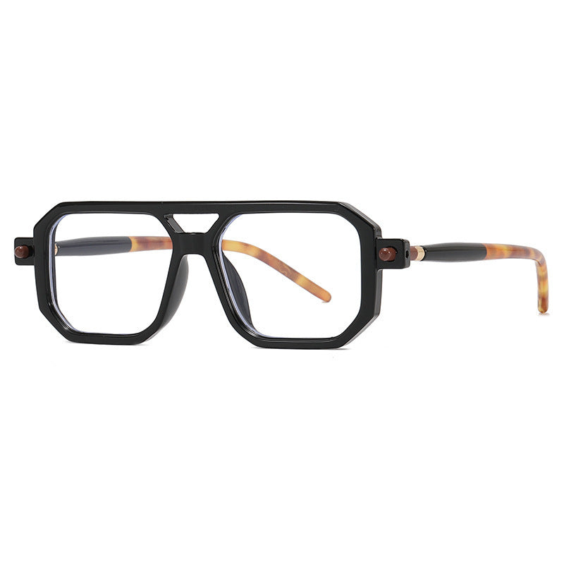 Thick Square Frame Glasses | PHYLIA