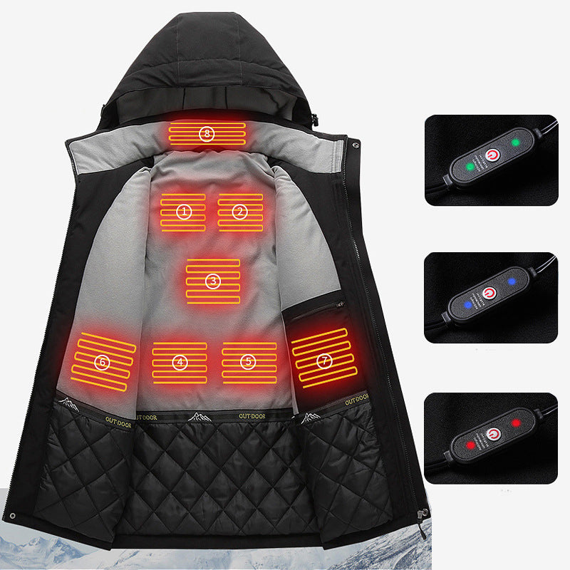 Smart Heating Jacket – USB Powered Warmth | PHYLIA