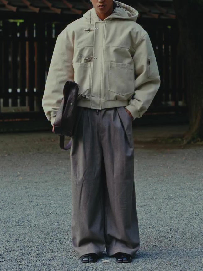 Toggle Closure, Classic Wool‑Look Outerwear | PHYLIA