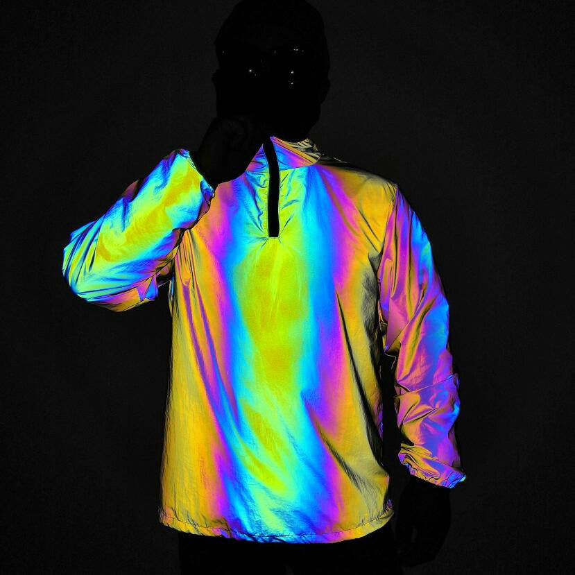Reflective Rainbow Windbreaker – Bold Visibility | PHYLIA
