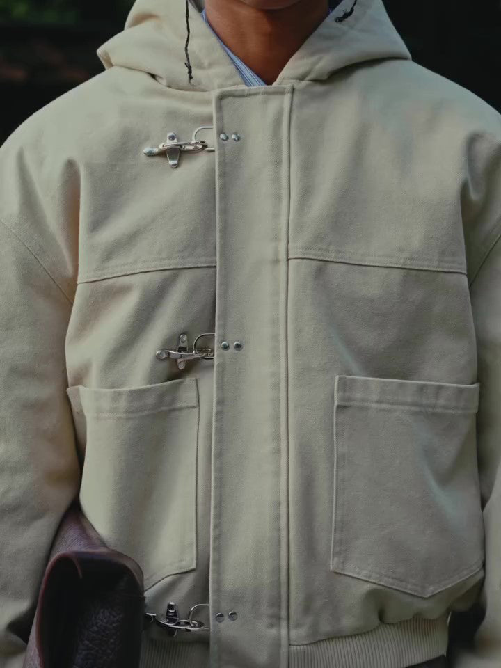 Toggle Closure, Classic Wool‑Look Outerwear | PHYLIA