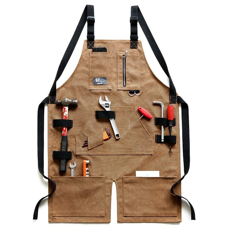 Men’s Heavy-Duty Waterproof Canvas Gardening Apron | PHYLIA