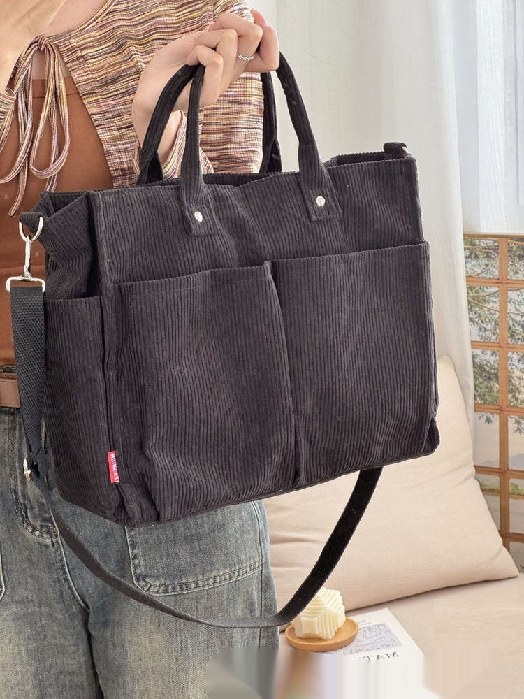 Large-Capacity Minimalist Tote Bag for Commuting | PHYLIA