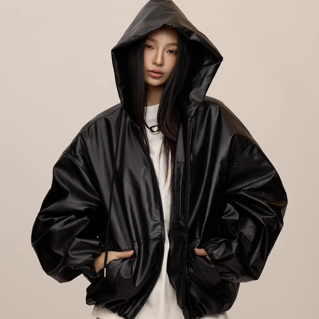Stylish Long Hooded Jacket | PHYLIA