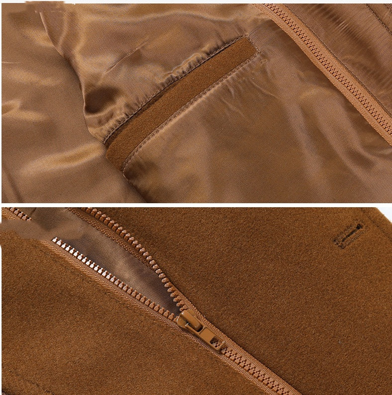 Slim Thickened Wool Trench Coat | PHYLIA