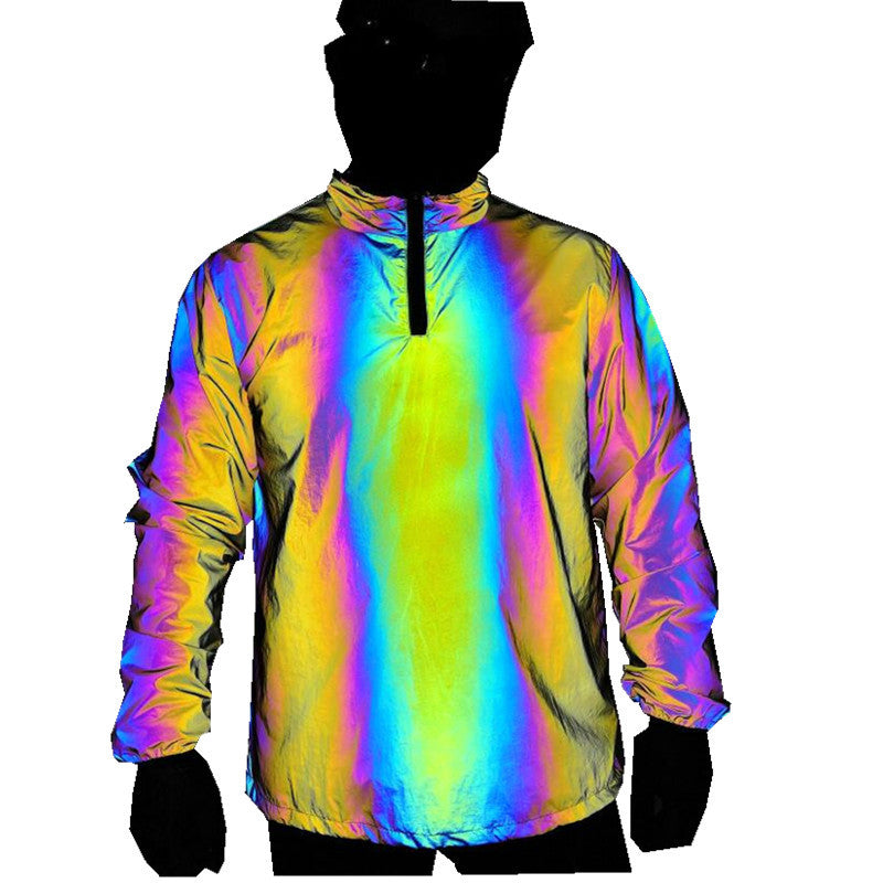 Reflective Rainbow Windbreaker – Bold Visibility | PHYLIA