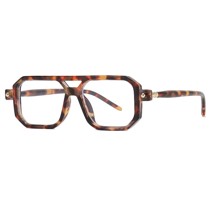 Thick Square Frame Glasses | PHYLIA